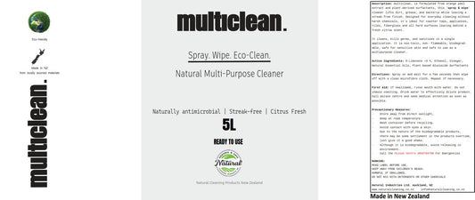Multiclean. 5L - New Zealand Made Range