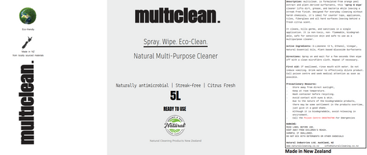 Multiclean. 5L - New Zealand Made Range